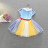 Pastel and rainbow tulle skirt are so cute Princess Dress Dress Cosplay Costume Costume Ariel Snow White Dress Alice Little Mermaid Halloween Disney