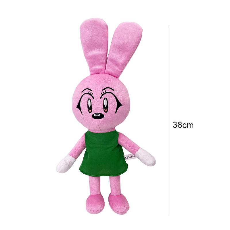 30/38cm Riggy Das Kaninchen Plüschtier Stoffpuppe Weiches Tier Blau Rosa Hase Affe Weiches Pinguin Kissen Niedlich Fans Geburtstagsgeschenke