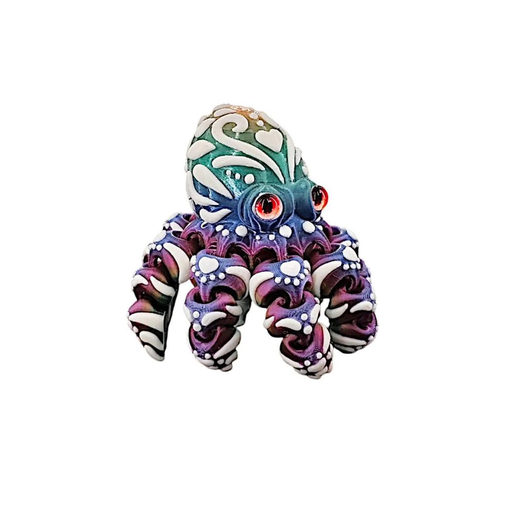 3D Printed Octopus Ornament Creative Animal Landscape Decoration Simulated Octopus Desktop Home Model Party Children's Gift