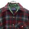 PENDLETON 70s 80s Wool Made in USA Vintage check Long sleeve shirt Men's Used