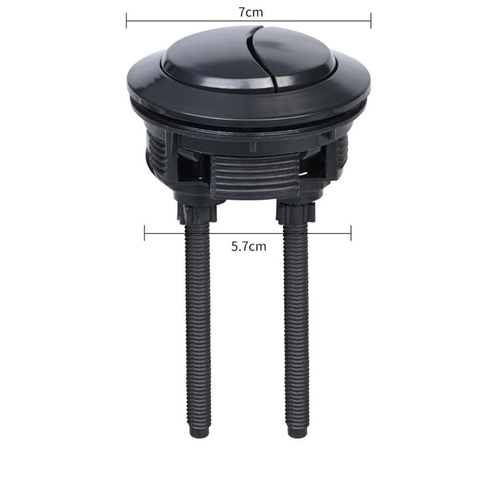 Round Black Toilet Flush Button for Efficient Water Usage in Bathrooms