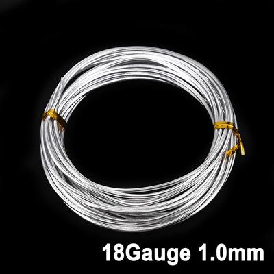 Filo artigianale da 1/1,5/2/2,5/3 mm, materiale illustrativo in alluminio argentato, utile per realizzare oggetti artigianali