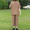 Women's Plus Size 2-Piece Casual Set, Short Sleeve Top & Elastic Waist Pants (3XL-7XL)