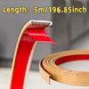 1 Rouleau 5 Mètres Protection d'Angle Adhésive en Forme de U, Bande de Chant décoration de bord, Convient pour Étagères et Meubles