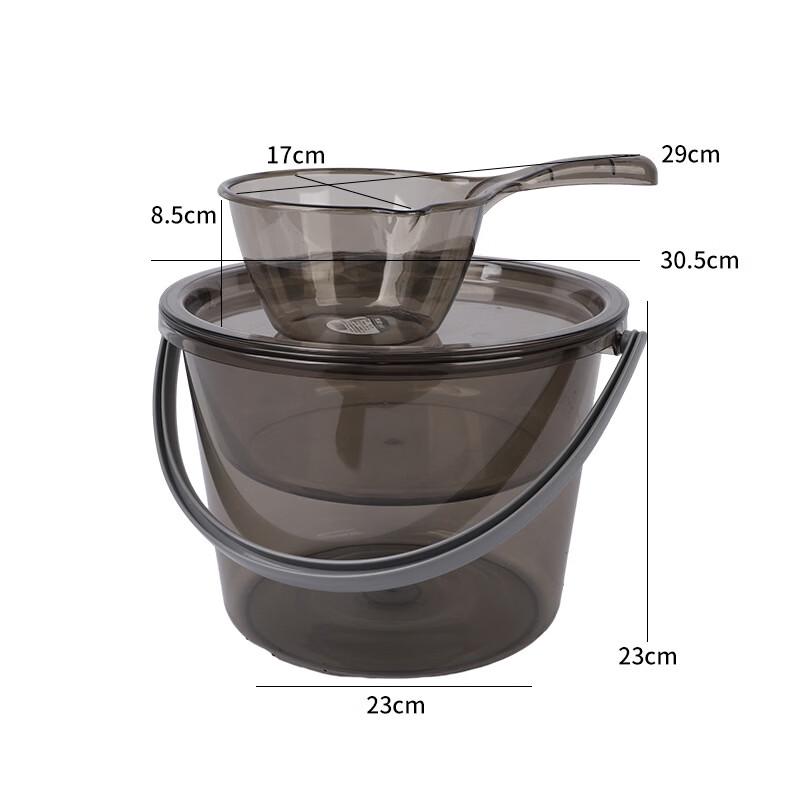 Transparent Plastic Household Bucket Set