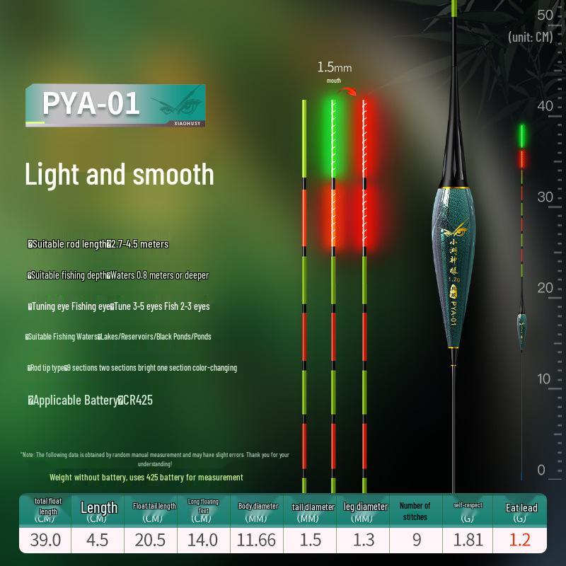 Dual-Color Luminous Float: Day-Night High Sensitivity, Color-Changing Electronic Bobber