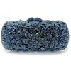 Ultima Pochette di Lusso in Pietra Fiori Multicolore Diamante Borsa da Sera Regalo di Natale Borsa da Banchetto Portafoglio Donna Borsa a Mano con Strass