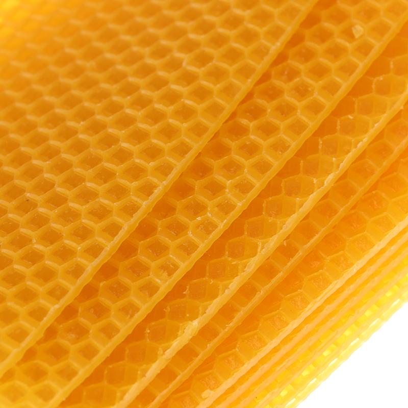 10 Stück Bienenwachsblätter Kerzenherstellung Bastelsets Honigkerzen Bienenwachs Waben Bienenzucht Foundation Sheets
