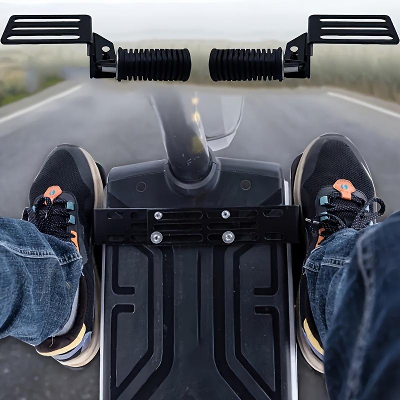 2pcs Foldable Metal Motorcycle Foot Pegs - Comfortable Street Cruise Pedals for Enhanced Riding Experience