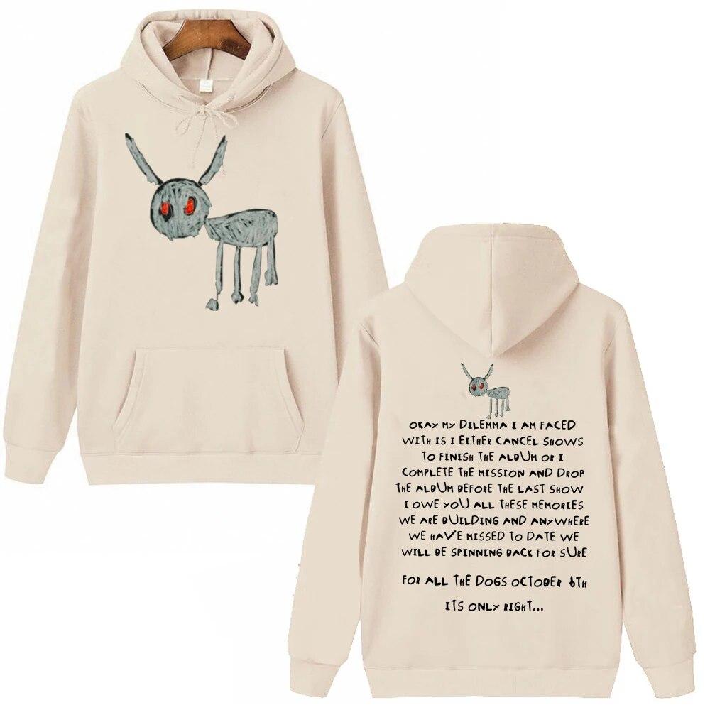 For All The Dog New Album Drake Hip Hop Music Hoodie Unisex Woman Harajuku Pullover Tops Streetwear Fans Gift Unisex