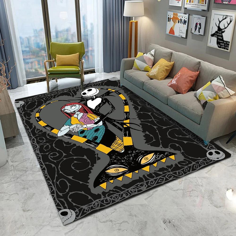 Disney The Nightmare Before Christmas Area Rug Non-Slip Bedroom Kitchen Bathroom Entracne Rug Living Room Washable Carpet