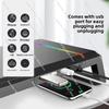 Computer Monitor Stand Riser Adjustable Folding Desktop Bracket Storage Base Multi Functional Organizer for Home Office Use