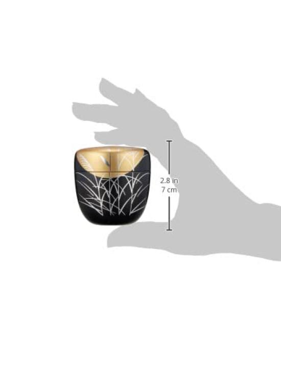 Tea Ceremony Utensils, Silver-ground Medium-sized Tea Caddy, Musashino Makie