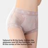Ladies Summer Lace Camellia 10A Antibacterial Mulberry Silk Extended Crotch Ice Silk High Waist Belly Triangle Briefs