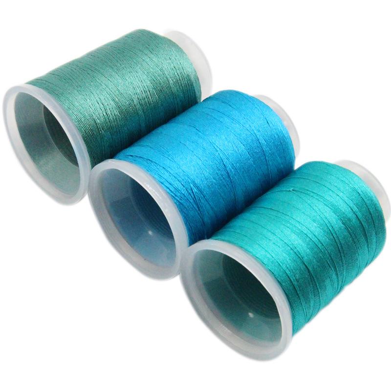 Vibrant Ice Silk Tassel Thread: 51 Colors for DIY Bracelets & Necklaces