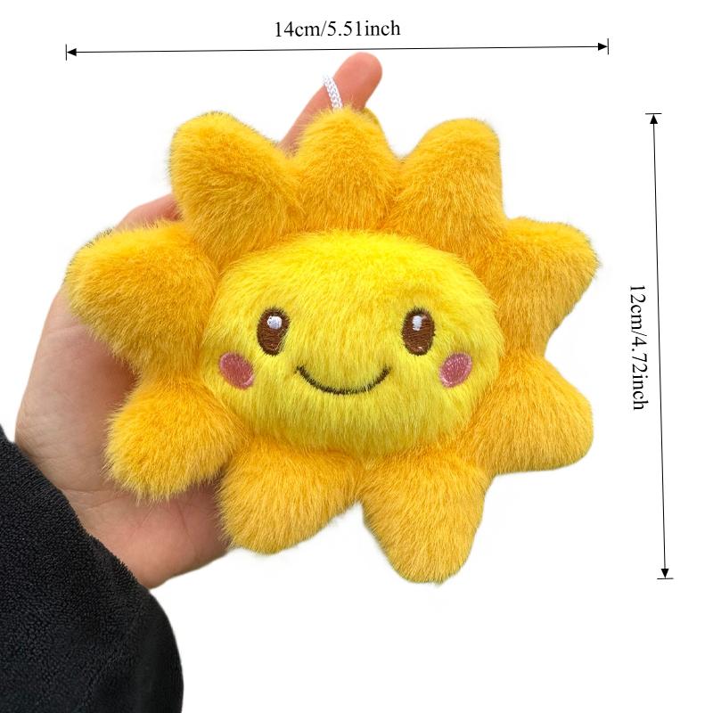 

Cute Dark Clouds Plush Keychains New Cartoon Sun Plushie Doll Kawaii Bag Pendant Fun Weather Forecast Game Props Home Decor