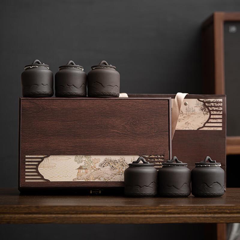 Высококачественная ретро-керамическая банка для чая из Цзыша