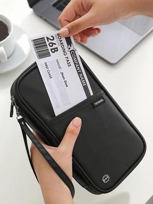 Men's High-End Travel Document and Passport Organizer Wallet