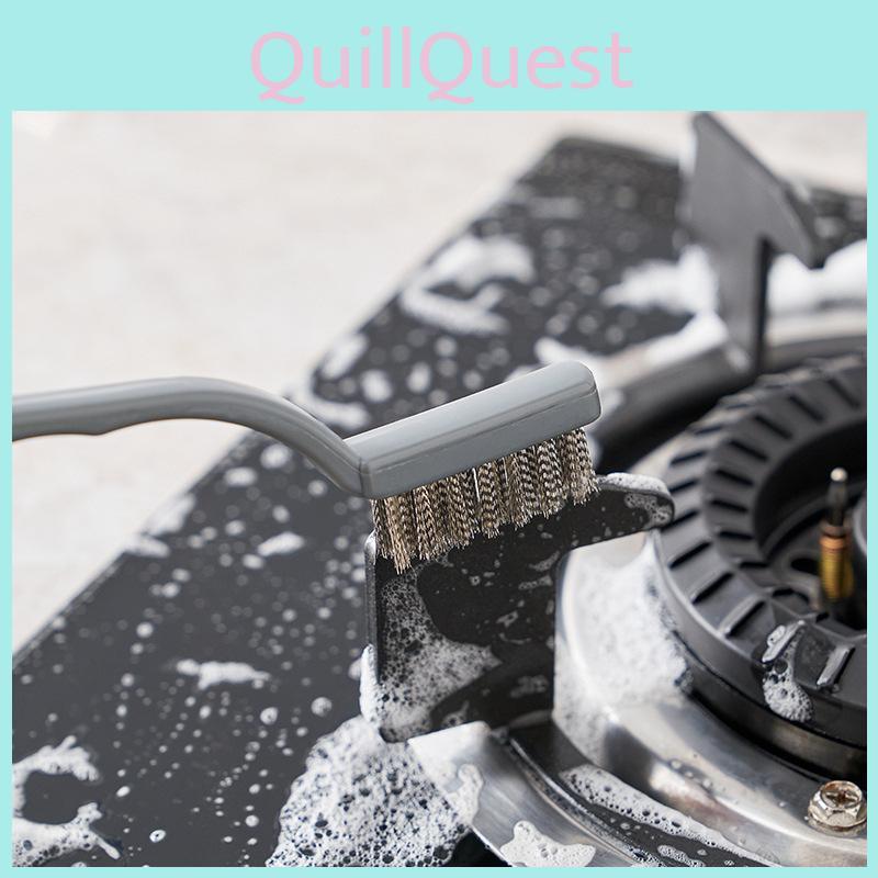 Stove Kitchen Cleaning Brush Set With Pp Copper Steel Nylon Bristles For Gas Maintenance Range