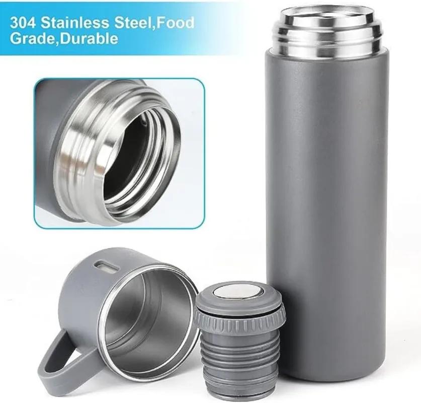 500ml Doppelwandiger Edelstahl Vakuumisolierter Reisebecher Set für Wein, Bier, Kaffee, Business Wasserflasche
