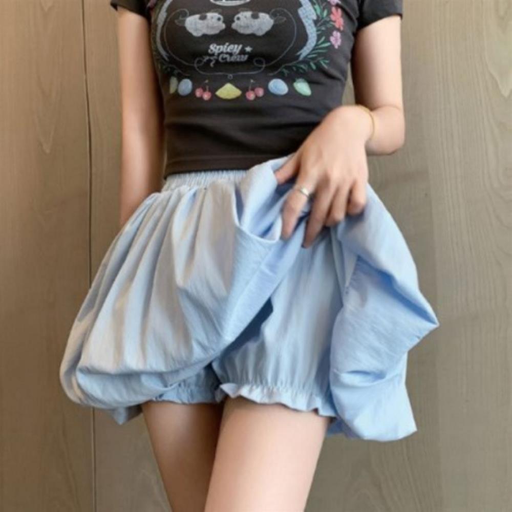 New ArrivalS Open Run Women S High waiSt Balloon Fit Mini Skirt