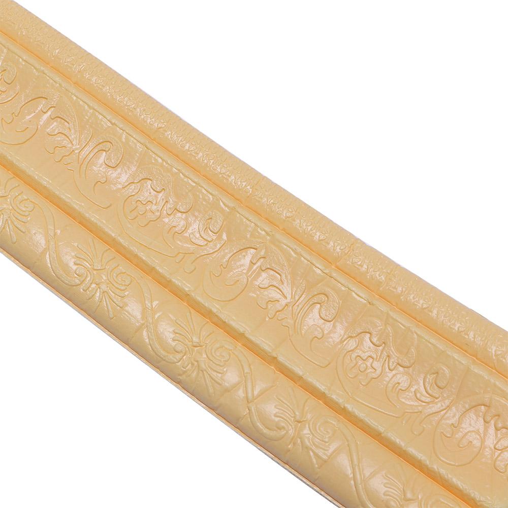 Rustic Tile Waterproof Wall Decoration Bathroom Vintage 3D Borders Corner Line Stickers Wall Stickers Baseboard