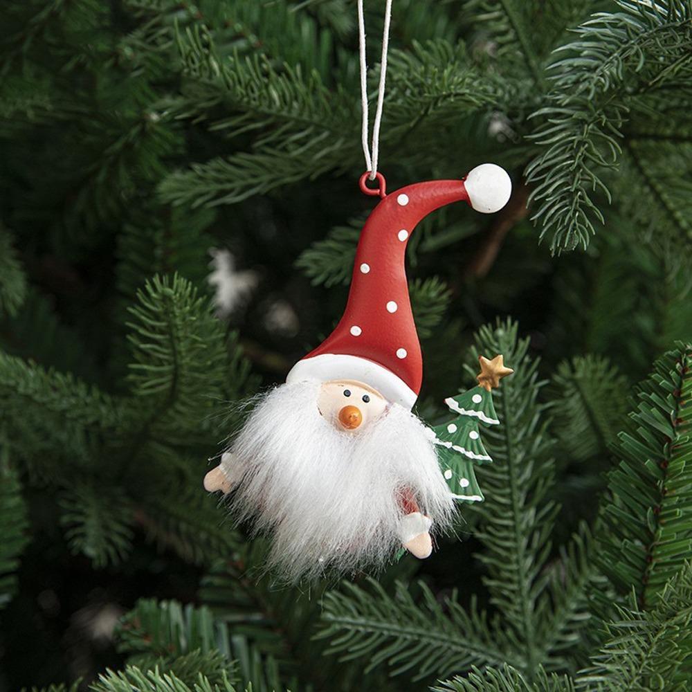 Nordic Style Xmas Tree Hanging Pendant Iron Snowflake Pendant  Party Favors