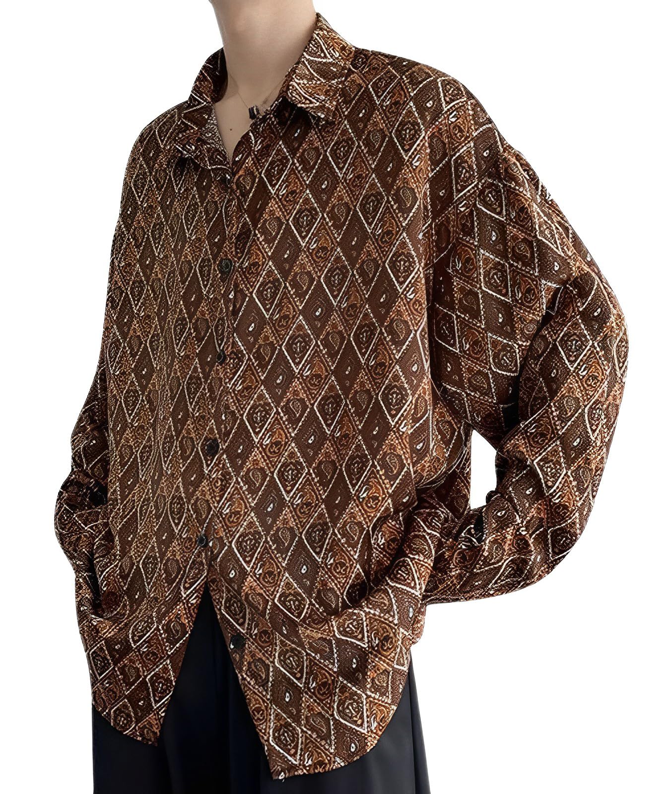 

Unifiss Print Aloha Shirt with and Leaf Perfect for and Casual Stylish and this smooth shirt features a chest pocket and is perfect for or Lightweight