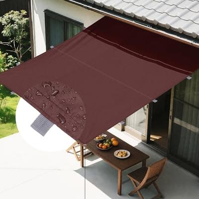 XiaZ Improved Sun Shade Sail for Outdoor Use, 2*3M, Water-Repellent, Reinforced Woven Weave, Waterproof Sunshade for Verandas and Balconies, 400D Poly
