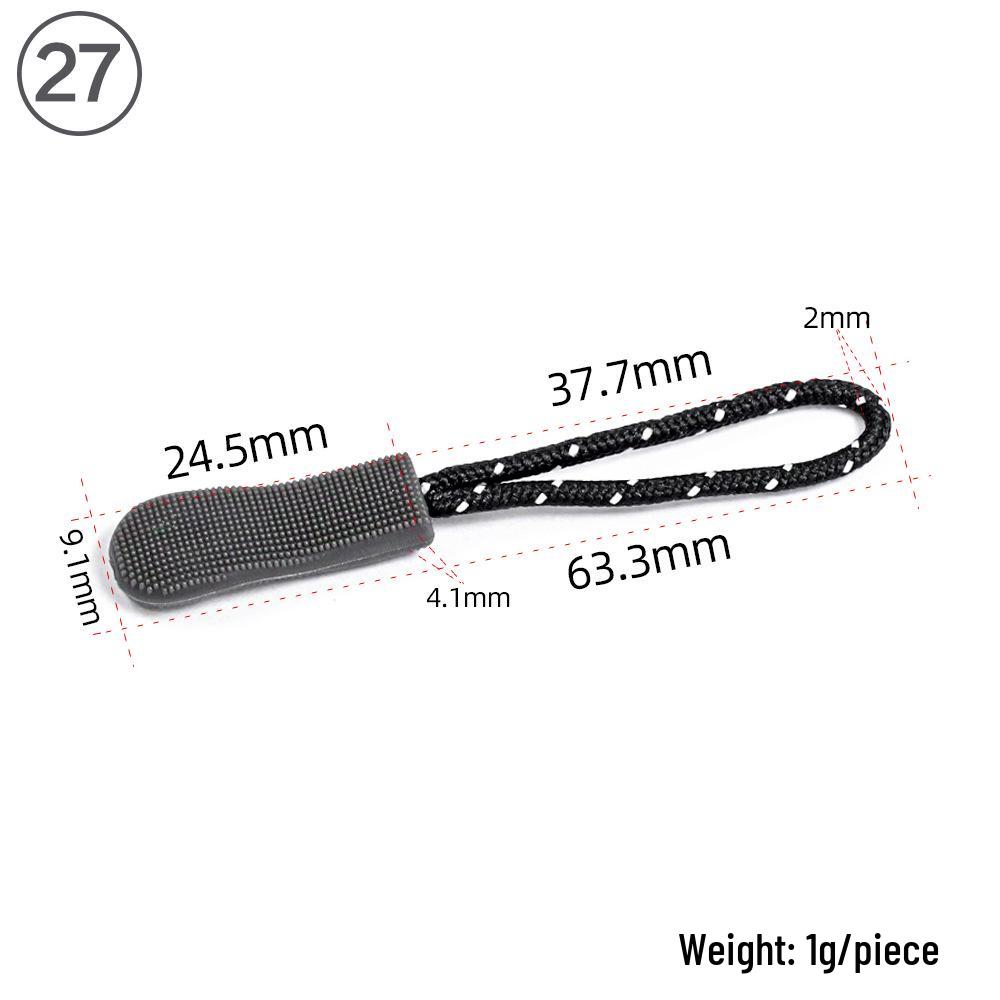 Eco-friendly TPU Caterpillar Zipper Head Pull Cord