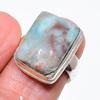 Republic Larimar Gemstone Handmade 925 Sterling Silver Jewelry Ring Size 6 KJ-514