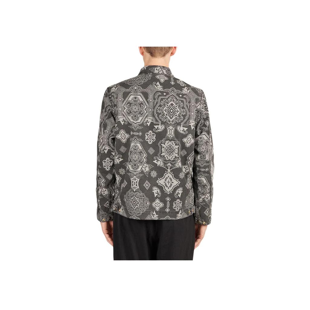 Carhartt WIP FW22 Detroit Jacket Classic Pattern Full Print Detroit Jacket Men Jacket Black I030763-0Y1-60