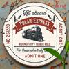 Pc Arctic Express Train Ticket Replica  Room Decor Suitable for Home  Office Wall Waterproof  Rustproof Train Ticket Gift