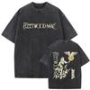 Gewassen Vintage Rockband Fleetwood Mac Rumours Grafisch T-shirt Stevie Nicks T-shirt Mannen Vrouwen Casual Kleding