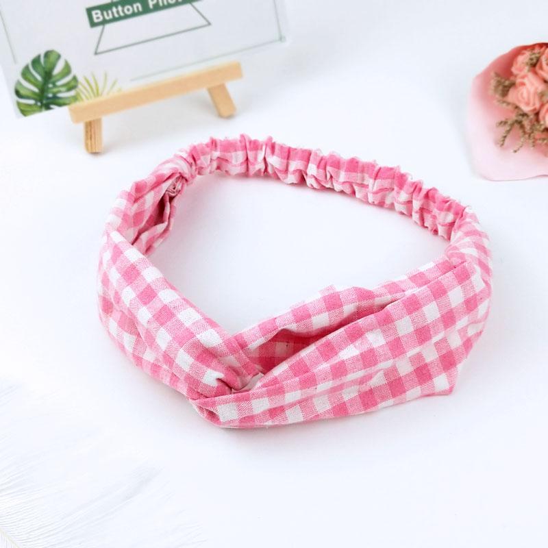 Scrunchies Frau Geknoteter Turban Haaraccessoires für Mädchen Stirnband Turban Elastisches Haarband Kopfwickel Gestreifte Haar-Scrunchies