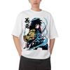 Demon Slayer Giyuu Tomioka Water Breathing Anime Print T Shirt Men 2026 Summer Casual Streetwear Oversized Cotton Tees Japanese