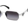 Prada Irregular Shape Sunglasses Women Sunglasses Silver PR-A51S1BC90A