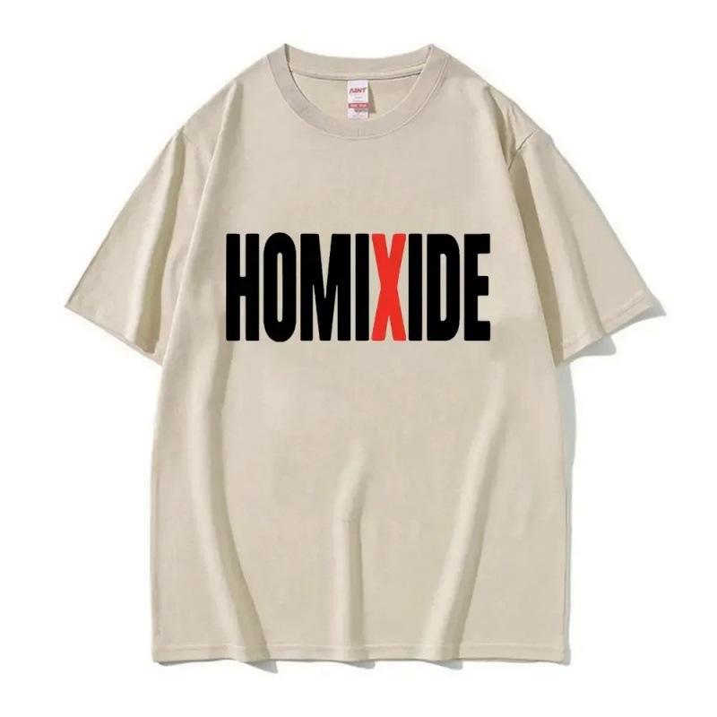 Футболка унисекс с рисунком рэпера Homixide 4XL бежевый 2759₽