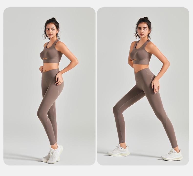 Women's High Waist Seamless Yoga Leggings - Nude Feel, Tummy Control, Hip Lift, Spring/Summer Fitness Pants