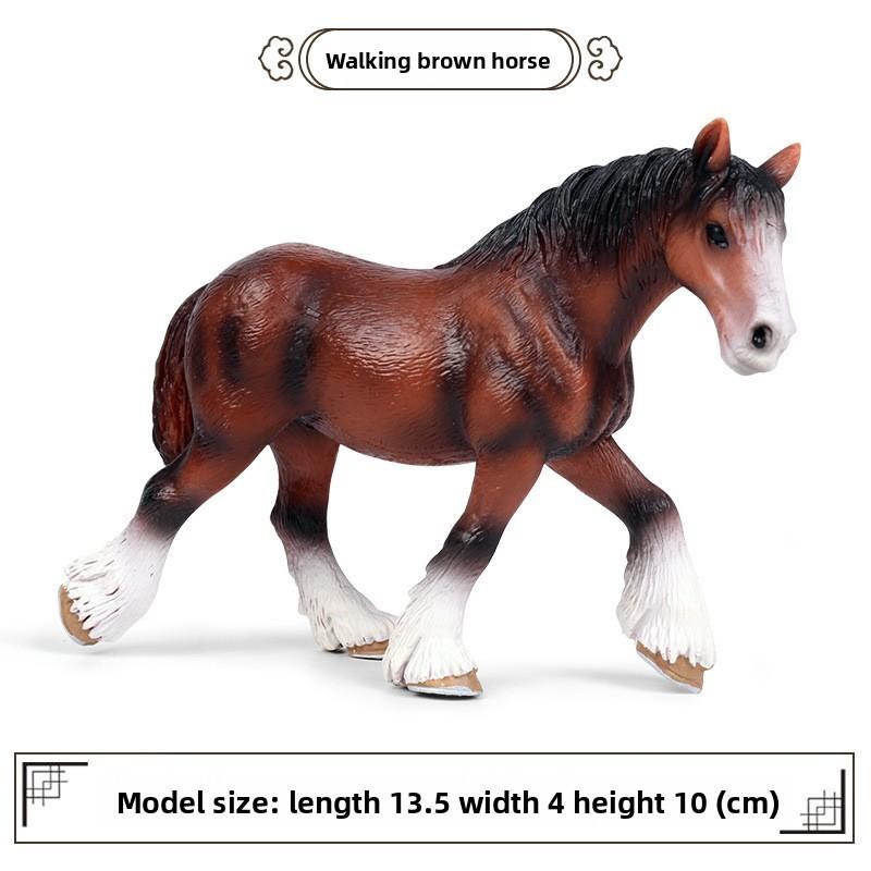 Wild Animal Model Kids Educational Toy Plastic Horse Figurine For Children Play
