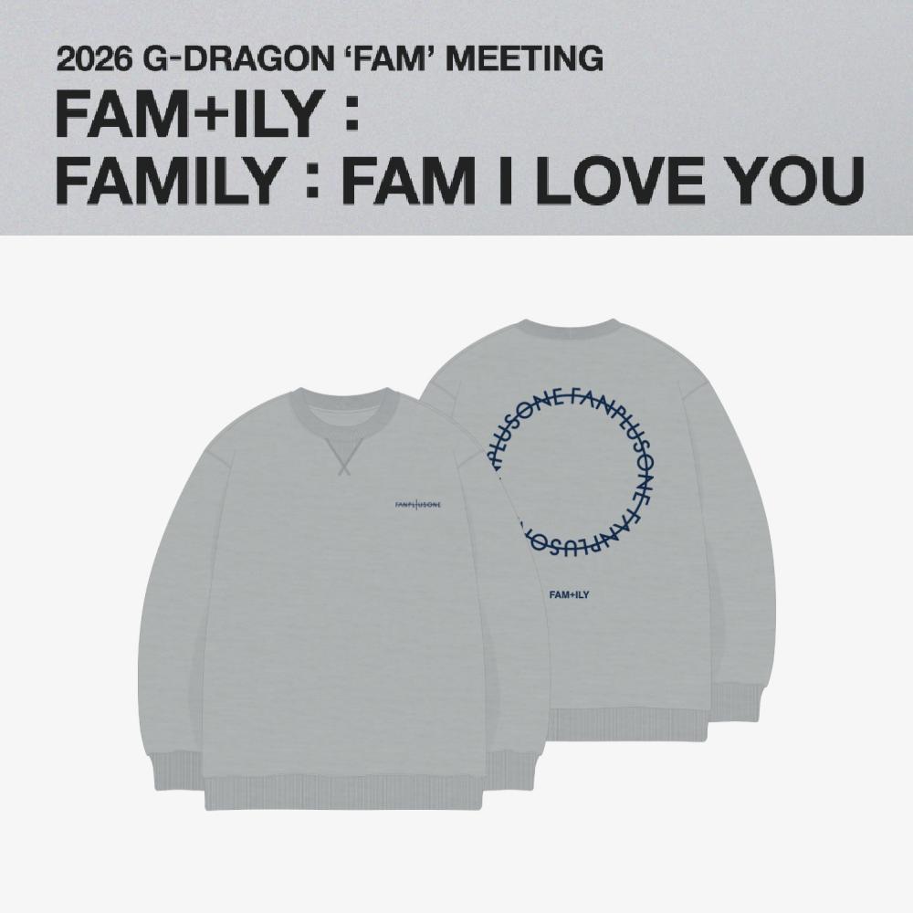 Предзаказ 2026 G-DRAGON FAM+ILY : СЕМЬЯ : FAM Я ЛЮБЛЮ ТЕБЯ Свитшот