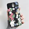 Case For Nokia 7 Phone Casing For Nokia 7 Plus Back Cover Trendy Soft Silicone Shockproof Black Case Milk Tea Rabbit Pattern