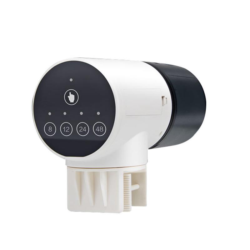 Timer-Fischfutterspender, 360 Grad drehbar, große Kapazität, automatischer Spender für Aquarien