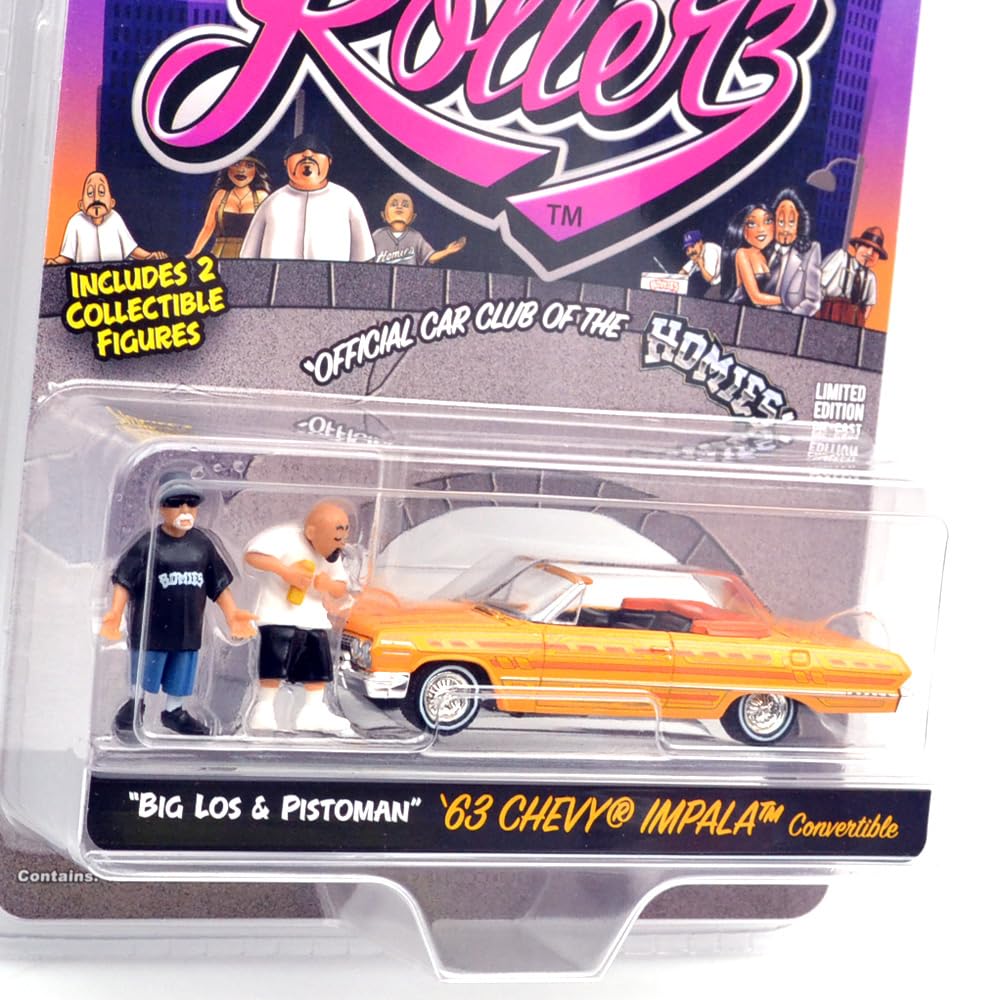 Greenlight 1/64 HOMIE ROLLERZ '63 Chevy Impala Convertible Greenlight X DGA 164 Homie Rollerz 2025 Series 1
