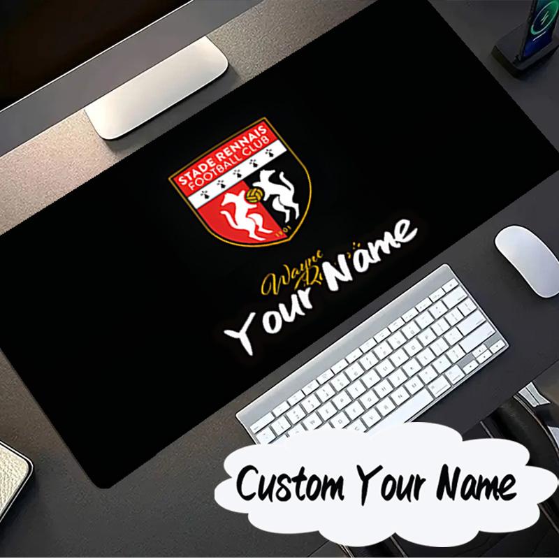 Custom Name Mouse Pad Stade Fc Emblem Mouse Pad, Gaming Mouse Pad, Keyboard Pad, Desk Decor for Computer Notebook Fan Birthday Gift
