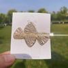 Full Rhinestone Bowknot Shape Brooch for Women Exquisite Suit Accessories Elegant Jewelry Party Gift Bulk