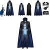 Halloween Megamind Cosplay Jumpsuit Umhang Handschuh Set Performance Kostüm für Anime-Events