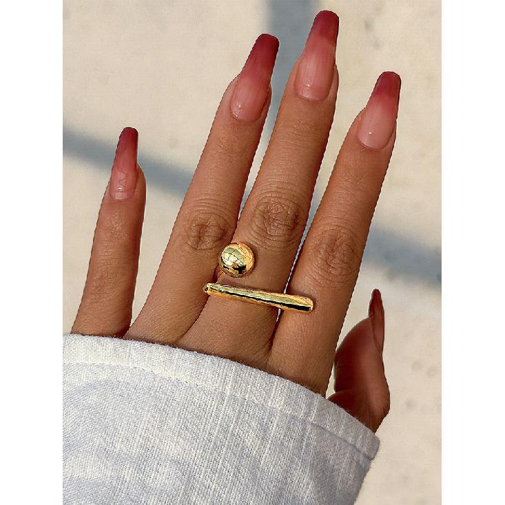 Butterfly Knuckle Ring for Women, Ins Simple Exaggerated French Creative Ring