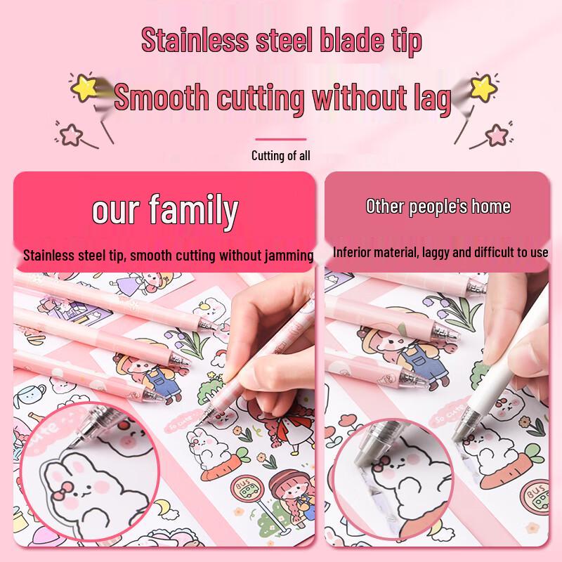 Peach Juice Series Art Carving Pen Knife Set