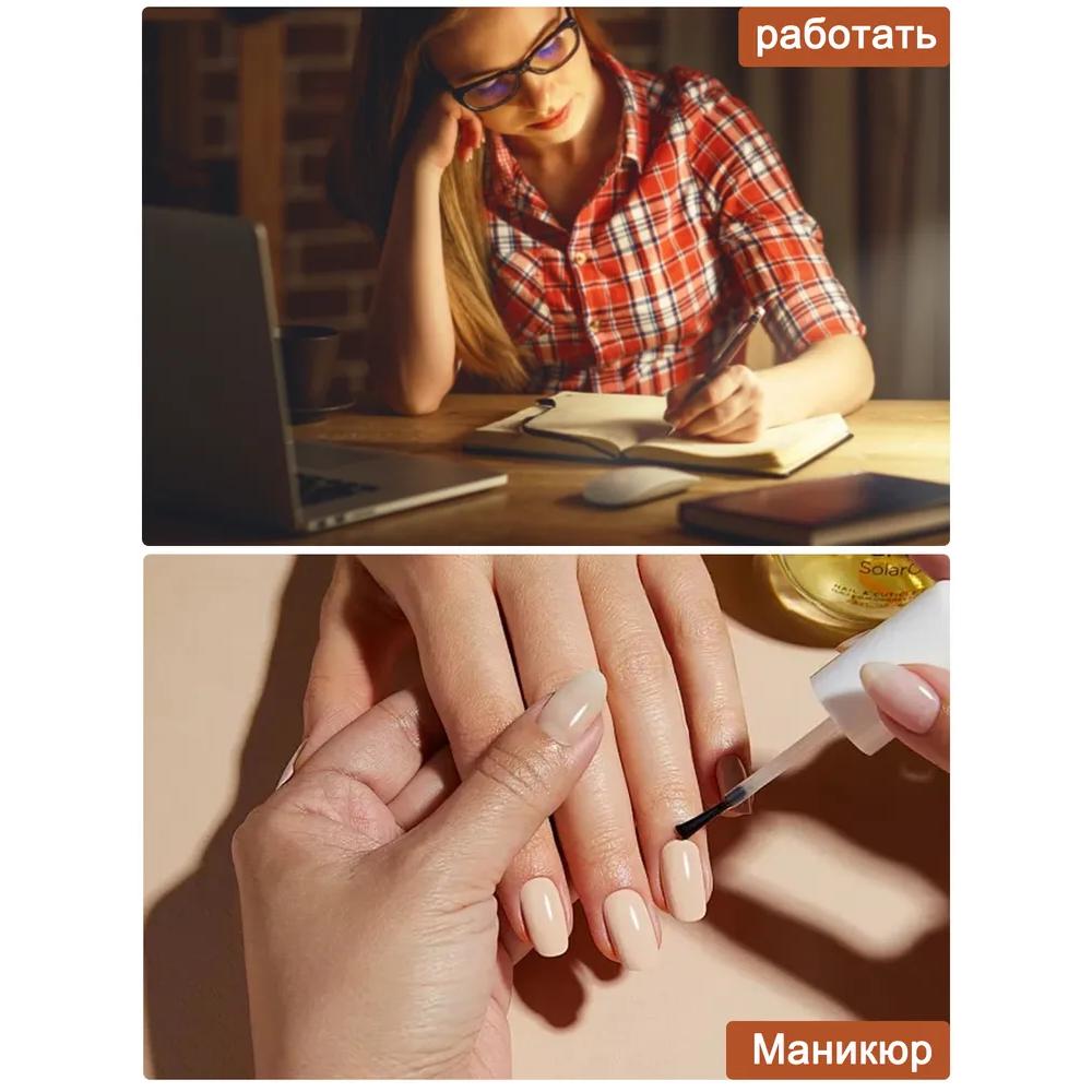 Lampă de birou / Lampă de birou COB, reglabilă pentru studenți, citit și birou, neagră.